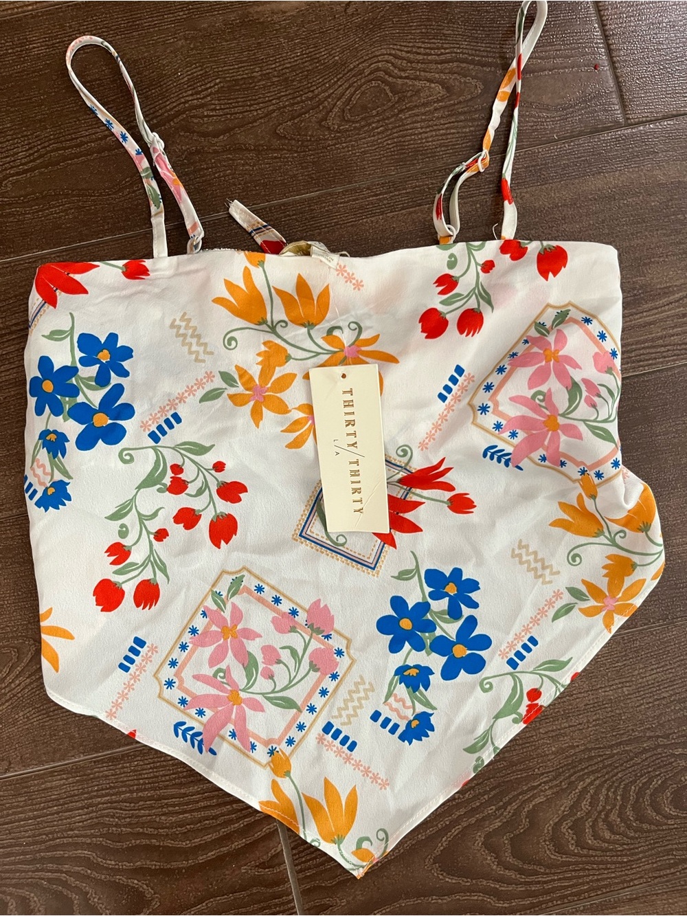Thirty Thirty LA Floral Scarf Print Camisole Top